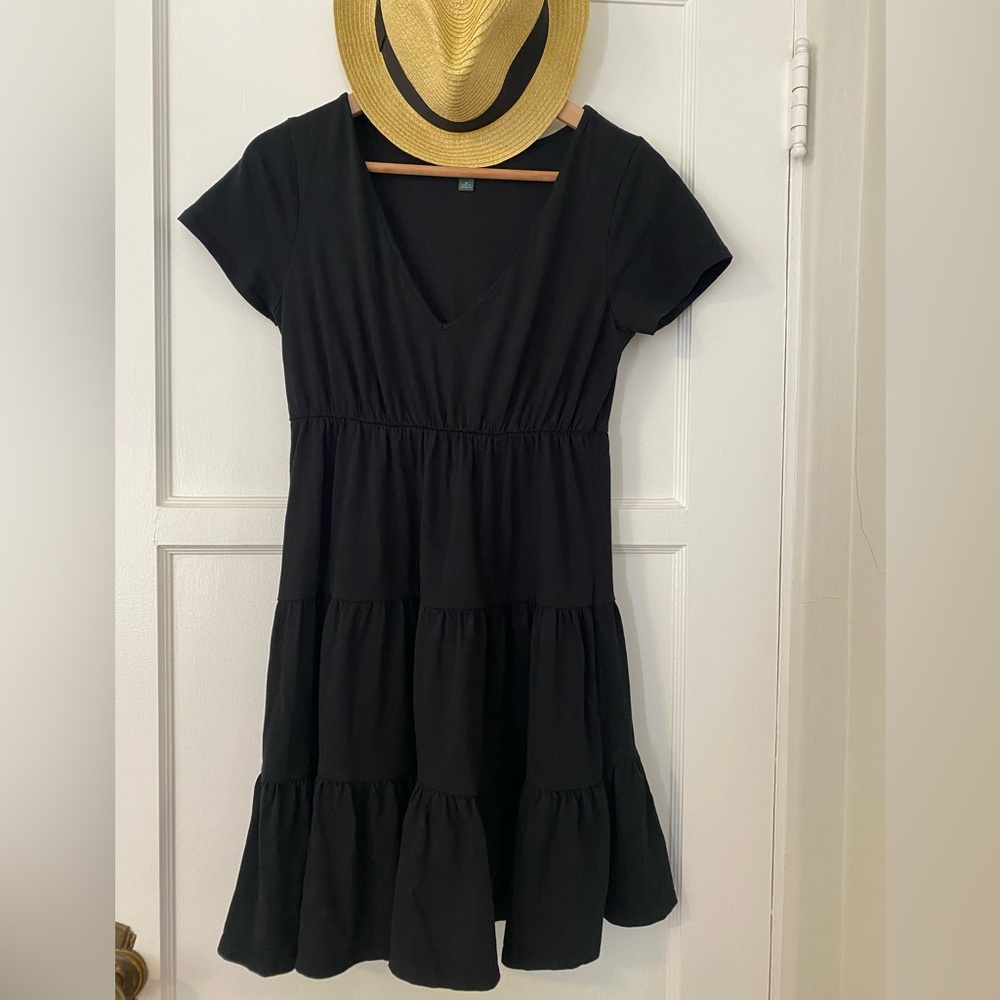 Wild Fable cotton prairie sun dress 👗 woman’s medium baby doll tiered summer ☀️ - Picture 2 of 9